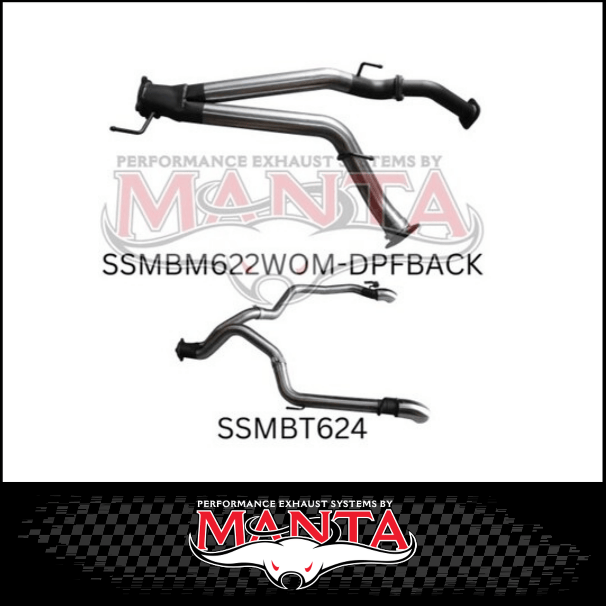 MANTA 3" TWIN DPF BACK EXHAUST SYSTEM (L & R EXIT) FITS TOYOTA LANDCRUISER VDJ200R 4.5L V8 2015-2021