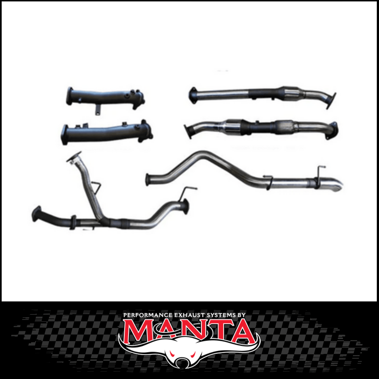 MANTA 2.5" TWIN INTO 3" STAINLESS STEEL TURBO BACK EXHAUST SYSTEM FITS TOYOTA LANDCRUISER VDJ200R 4.5L V8 2015-2021