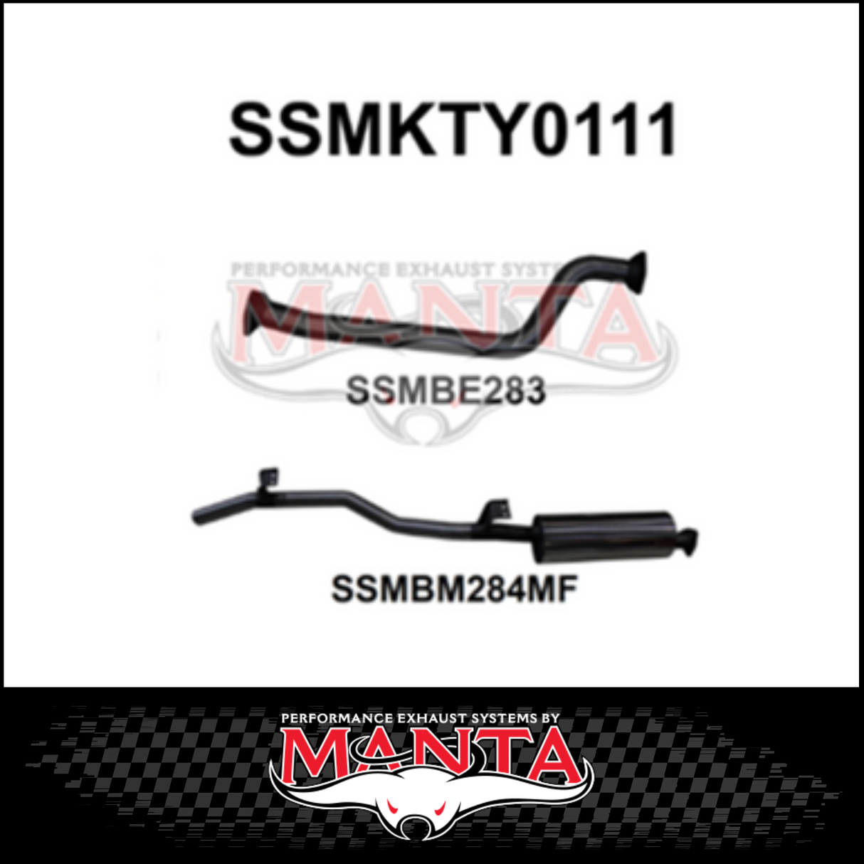 MANTA 2.5" ENGINE PIPE BACK EXHAUST SYSTEM FITS TOYOTA LANDCRUISER HJ75R 4.0L 2H 1984-1990