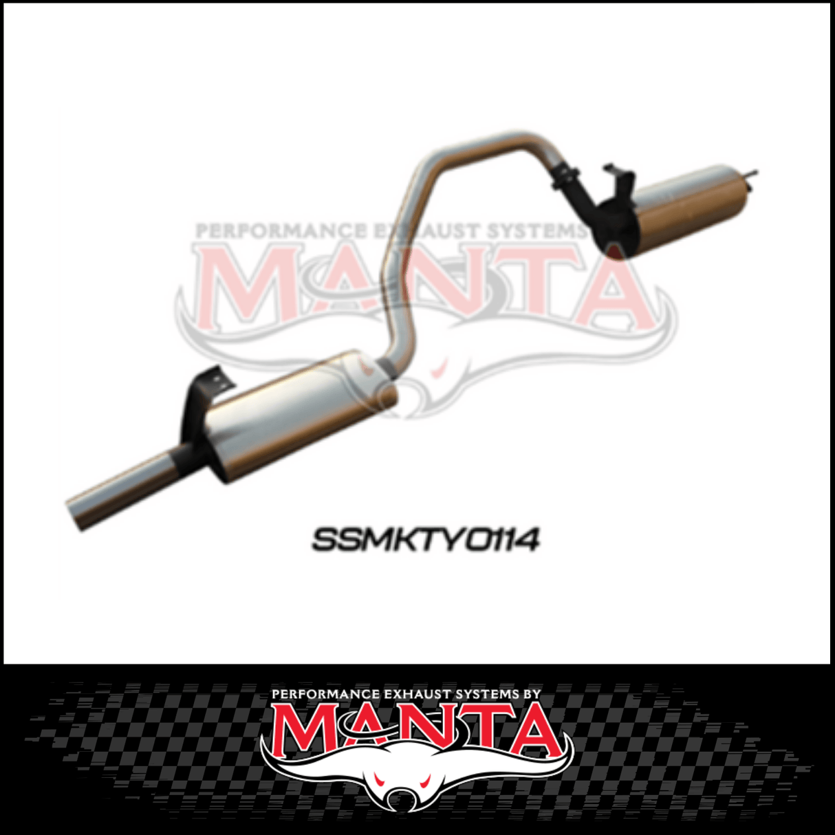 MANTA 2.5" STAINLESS STEEL ENGINE PIPE BACK EXHAUST SYSTEM FITS TOYOTA LANDCRUISER FZJ105R 4.5L 1FZ 1998-2002 (SSMKTY0114)