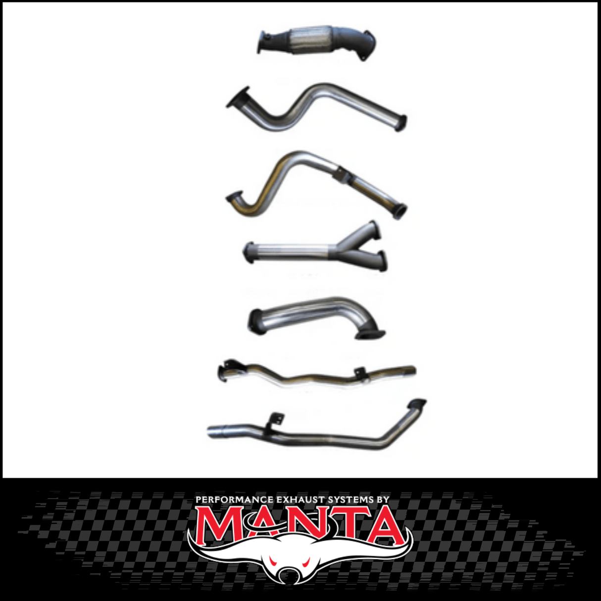MANTA 3" TWIN STAINLESS STEEL TURBO BACK EXHAUST SYSTEM FITS TOYOTA LANDCRUISER VDJ79R 4.5L V8 SINGLE CAB 2007-2016