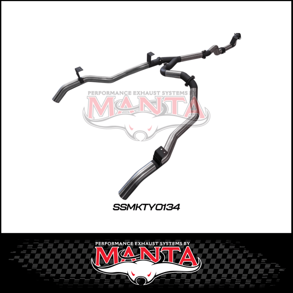 MANTA TWIN 3" DPF BACK EXHAUST SYSTEM FITS TOYOTA LANDCRUISER VDJ79R 4.5L V8 2016-2025