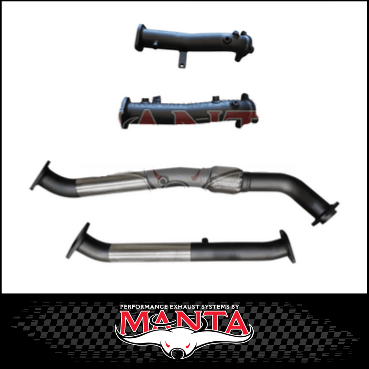 MANTA STAINLESS STEEL DPF DELETE KIT FITS TOYOTA LANDCRUISER VDJ200R 4.5L V8 2015-2021