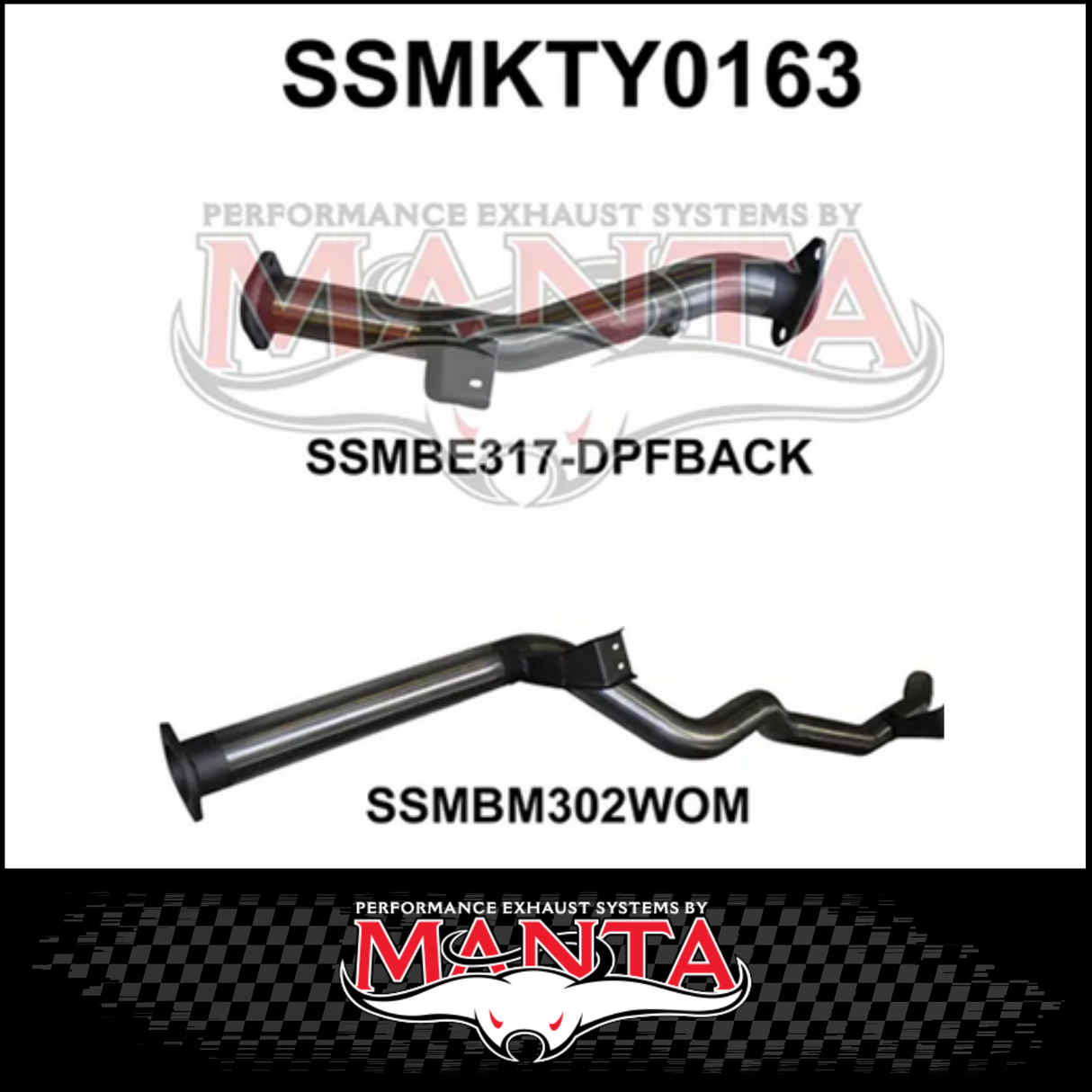 MANTA 3" STAINLESS STEEL DPF BACK EXHAUST SYSTEM FITS TOYOTA LANDCRUISER VDJ76R 4.5L V8 WAGON 2016-2025