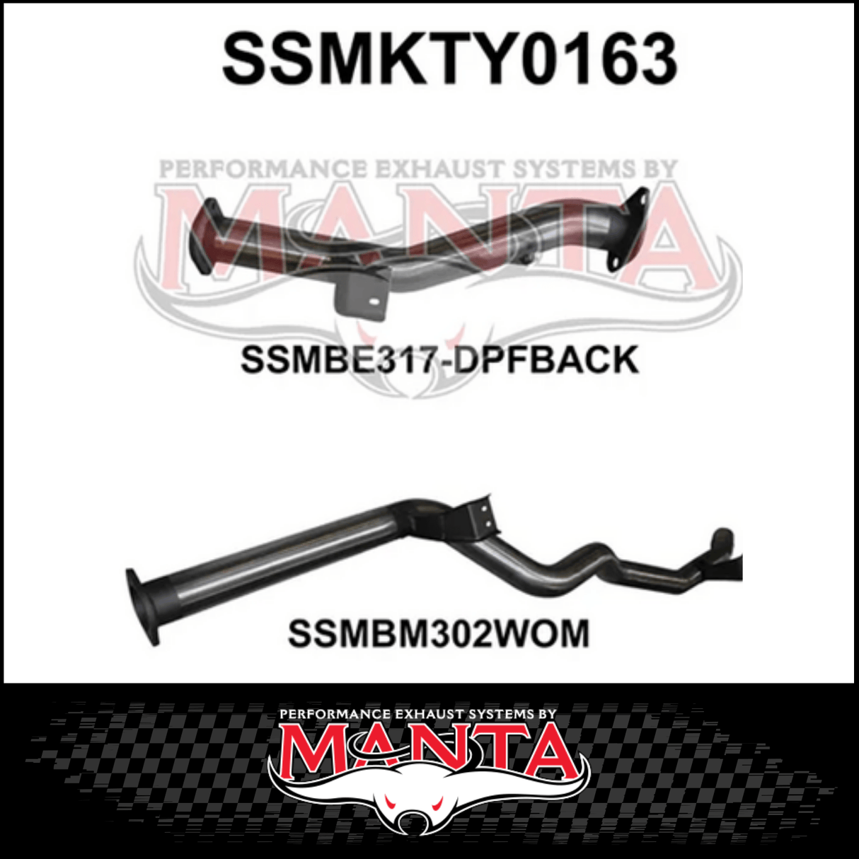 MANTA 3" STAINLESS STEEL DPF BACK EXHAUST SYSTEM FITS TOYOTA LANDCRUISER VDJ76R 4.5L V8 WAGON 2016-2025