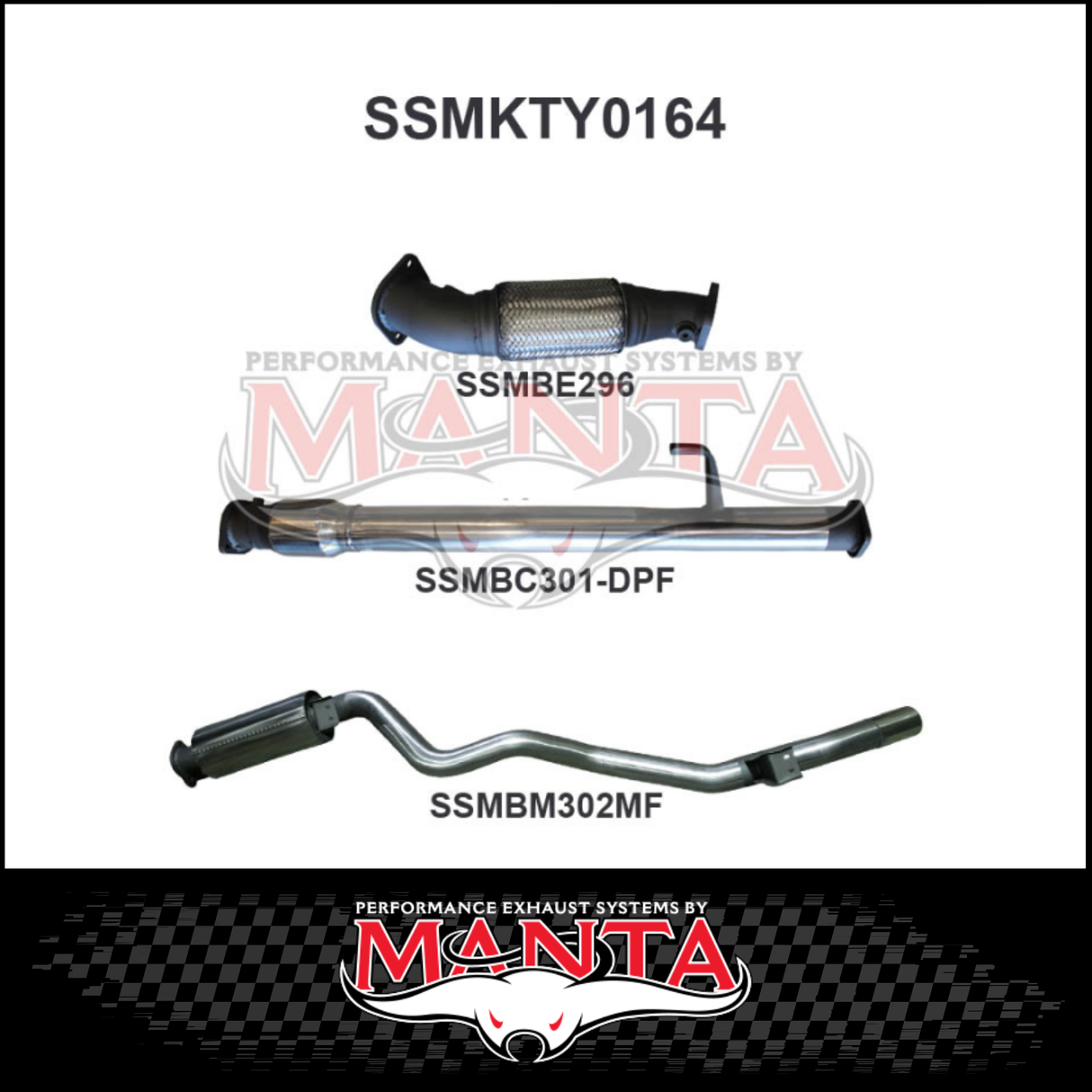 MANTA 3" STAINLESS STEEL TURBO BACK EXHAUST SYSTEM FITS TOYOTA LANDCRUISER VDJ76R 4.5L V8 WAGON 2016-2025