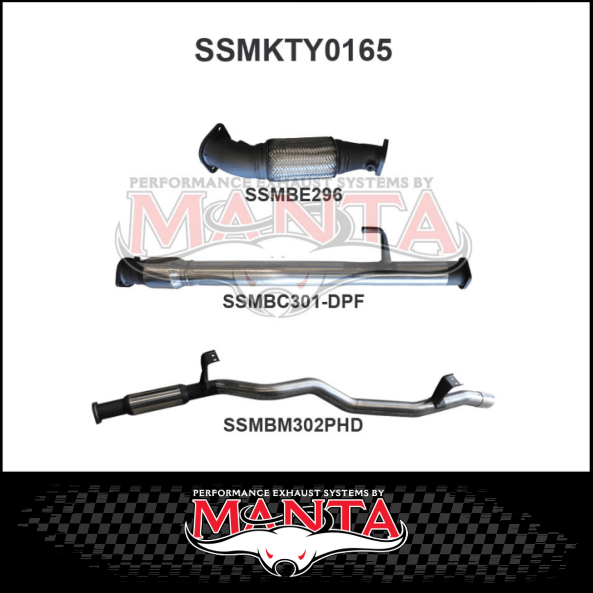 MANTA 3" STAINLESS STEEL TURBO BACK EXHAUST SYSTEM FITS TOYOTA LANDCRUISER VDJ76R 4.5L V8 WAGON 2016-2025