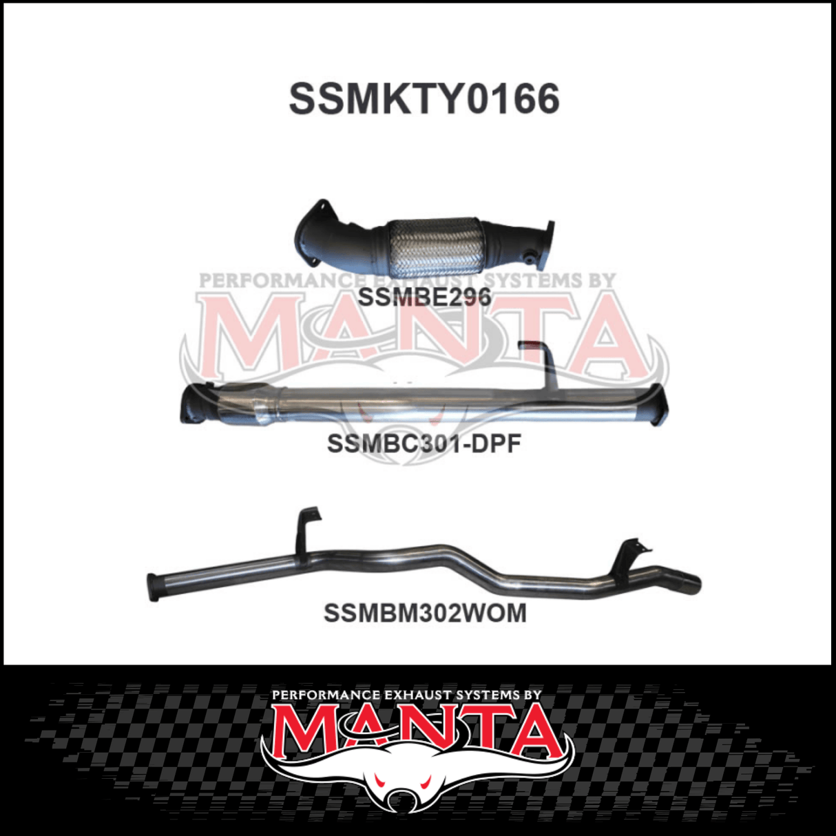 MANTA 3" STAINLESS STEEL TURBO BACK EXHAUST SYSTEM FITS TOYOTA LANDCRUISER VDJ76R 4.5L V8 WAGON 2016-2025