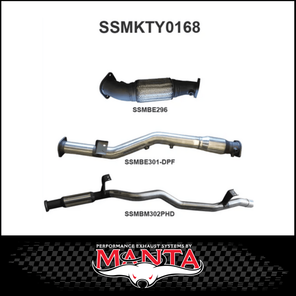 MANTA 3" STAINLESS STEEL TURBO BACK EXHAUST SYSTEM FITS TOYOTA LANDCRUISER VDJ76R 4.5L V8 WAGON 2016-2025