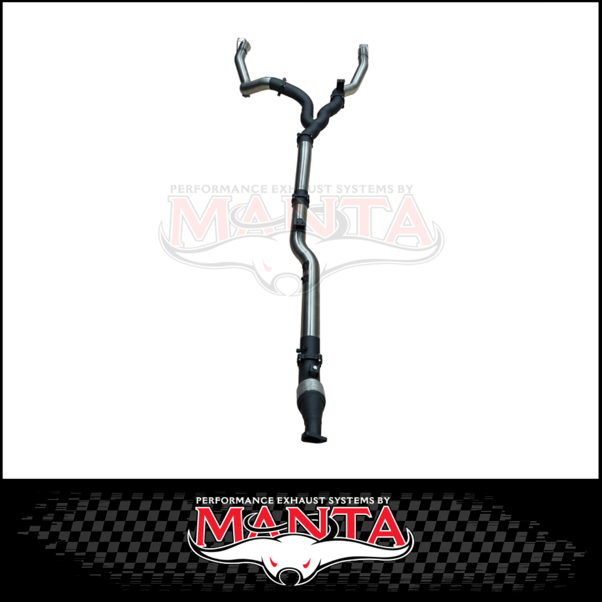 MANTA 4" STAINLESS STEEL DUAL TURBO BACK EXHAUST SYSTEM FITS TOYOTA LANDCRUISER VDJ79R 4.5L V8 2016-2025 - NO CAT/PIPE ONLY (SSMKTY0224)