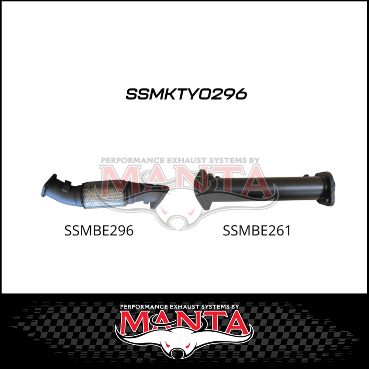 MANTA 3" DPF DELETE PIPE FITS TOYOTA LANDCRUISER VDJ79R 4.5L V8 2016-2025