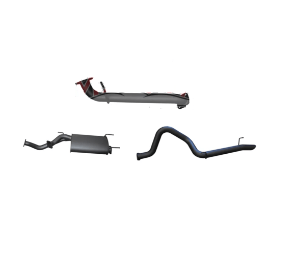 MANTA 3" CAT BACK EXHAUST SYSTEM WITH CENTRE MUFFLER & REAR TAILPIPE FITS TOYOTA LANDCRUISER UZJ100R 1998-2007 (SSMKTY0305)