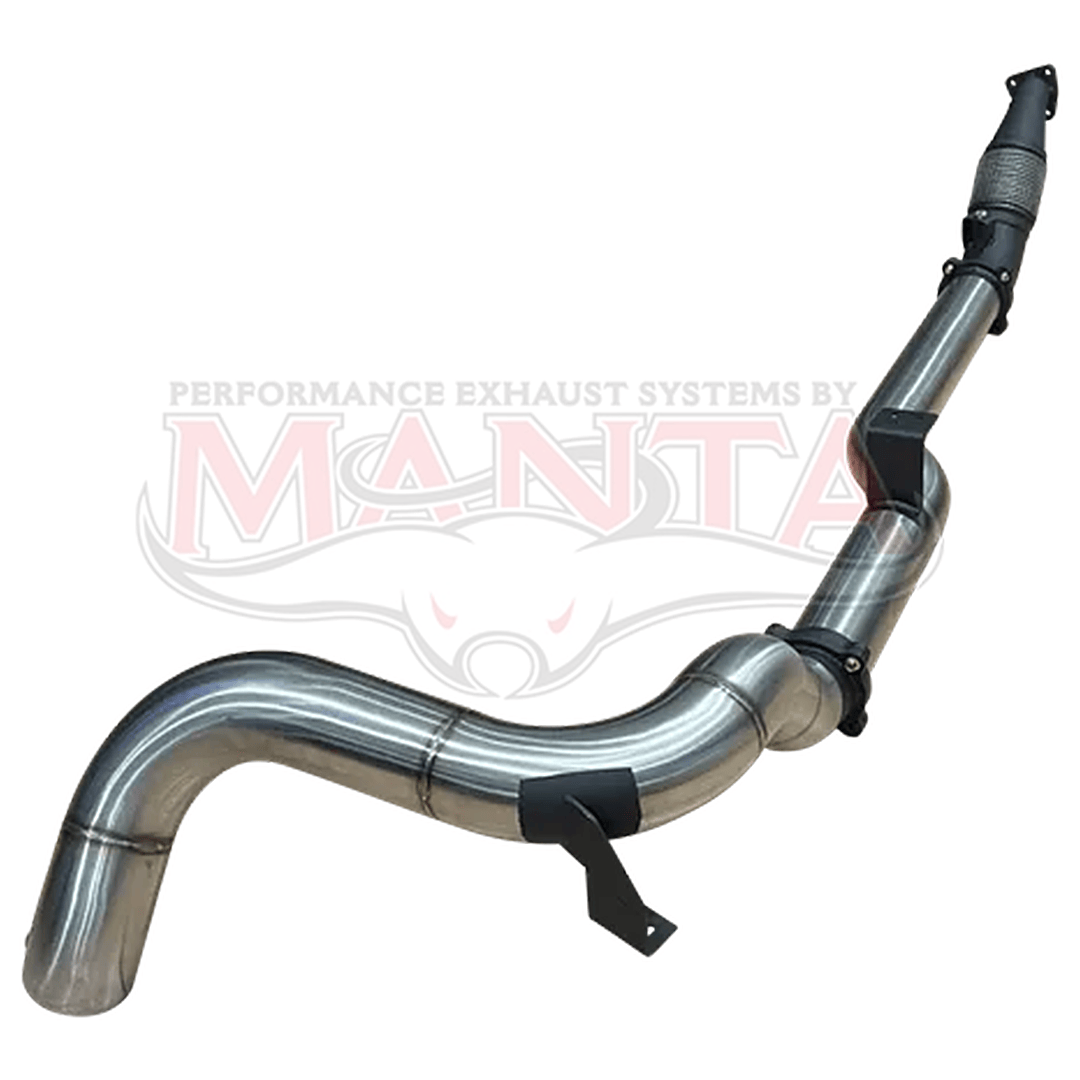 MANTA 4" TURBO BACK SIDE-EXIT EXHAUST SYSTEM (DPF DELETE) FITS TOYOTA LANDCRUISER VDJ79R 4.5L V8 DUAL CAB 2016-2025