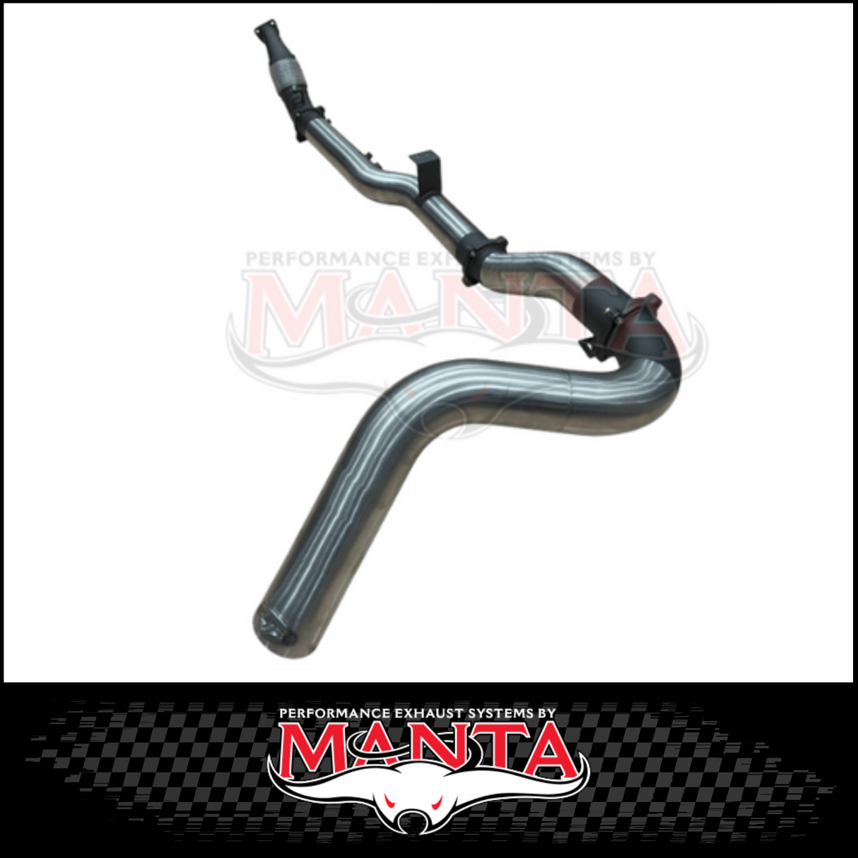 MANTA 4" TURBO BACK SIDE-EXIT EXHAUST SYSTEM (DPF DELETE) FITS TOYOTA LANDCRUISER VDJ79R 4.5L V8 SINGLE CAB 2016-2025