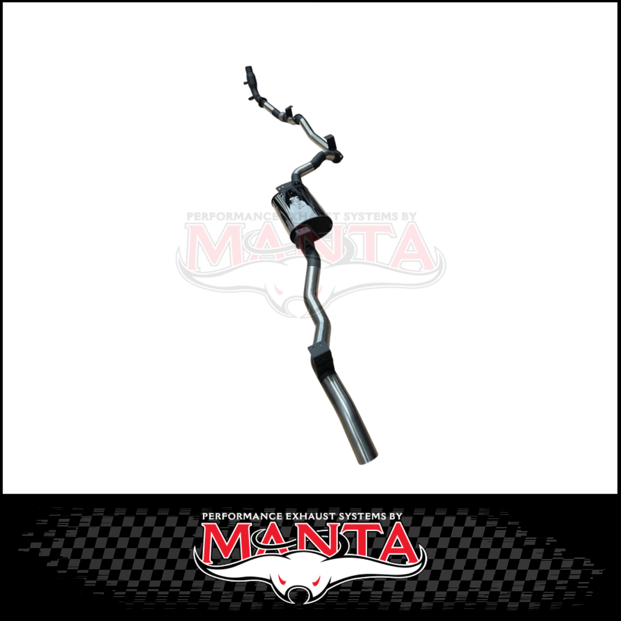 MANTA 3" TURBO BACK EXHAUST SYSTEM (DPF DELETE) FITS TOYOTA LANDCRUISER GDJ79R 2.8L 4CYL 10/2023-ON