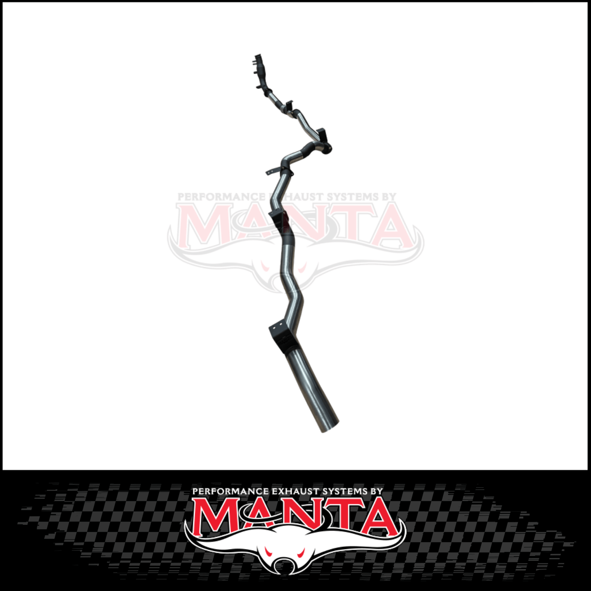 MANTA 3" TURBO BACK EXHAUST SYSTEM (DPF DELETE) FITS TOYOTA LANDCRUISER GDJ79R 2.8L 4CYL 10/2023-ON