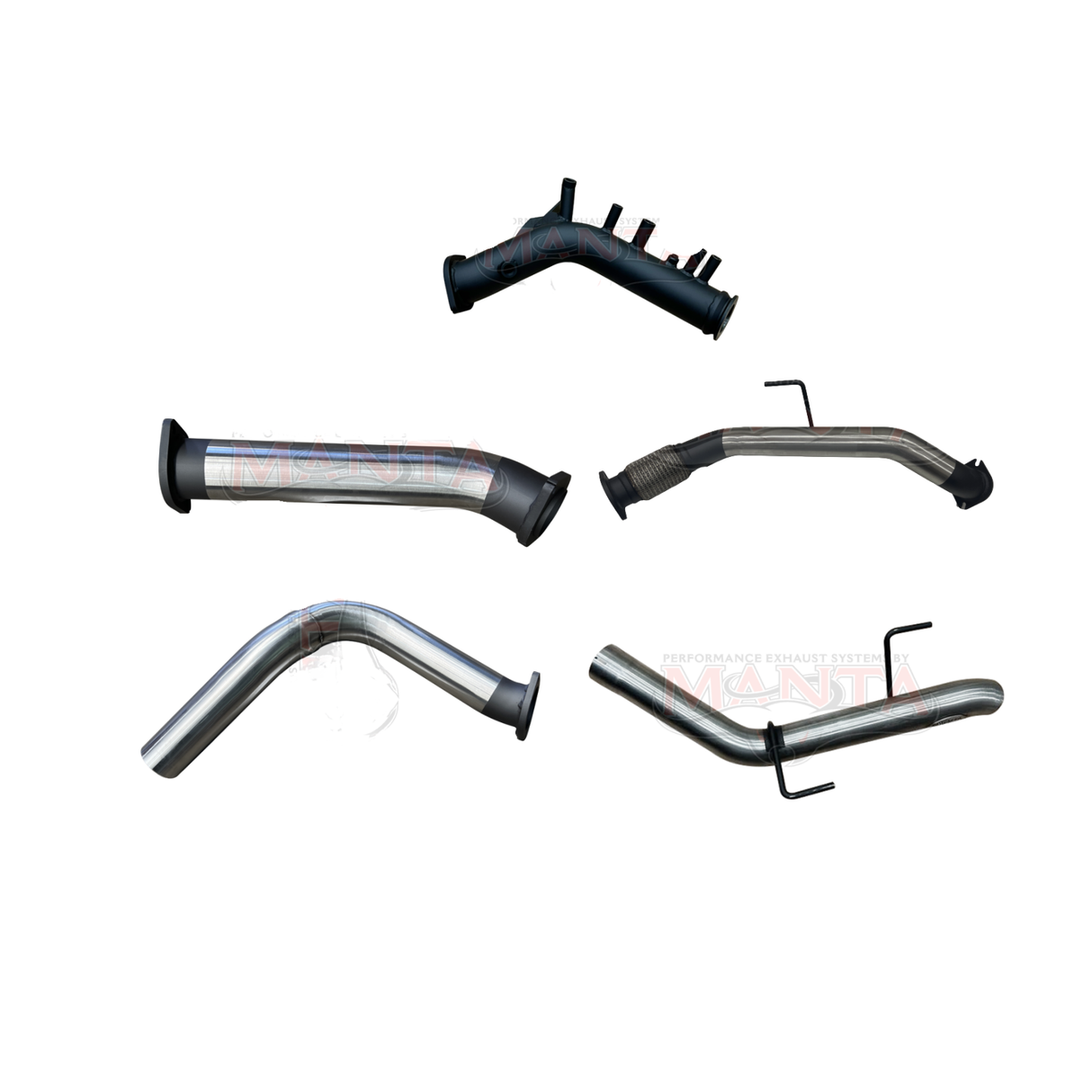 MANTA STAINLESS STEEL 3" TURBO BACK EXHAUST SYSTEM FITS TOYOTA PRADO GDJ251R 2.8L TD 6/2024-ON - NO CAT/PIPE ONLY (SSMKTY0505)