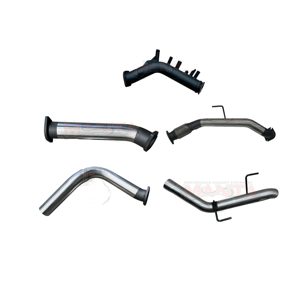 MANTA STAINLESS STEEL 3" TURBO BACK EXHAUST SYSTEM FITS TOYOTA PRADO GDJ251R 2.8L TD 6/2024-ON - NO CAT/PIPE ONLY (SSMKTY0505)