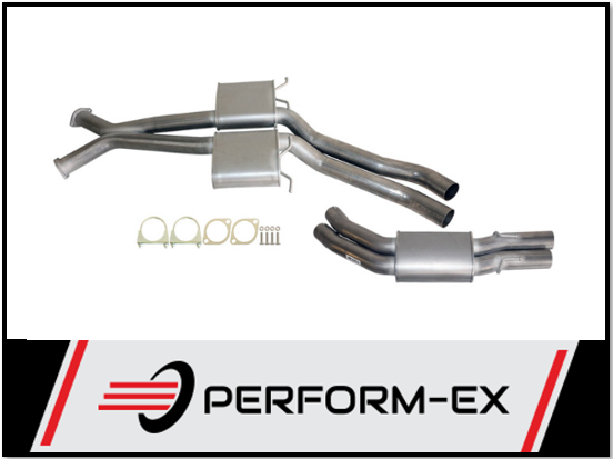 PERFORM-EX TWIN 3" CATBACK EXHAUST FITS HOLDEN COMMODORE VT VX VZ VY SEDAN V8