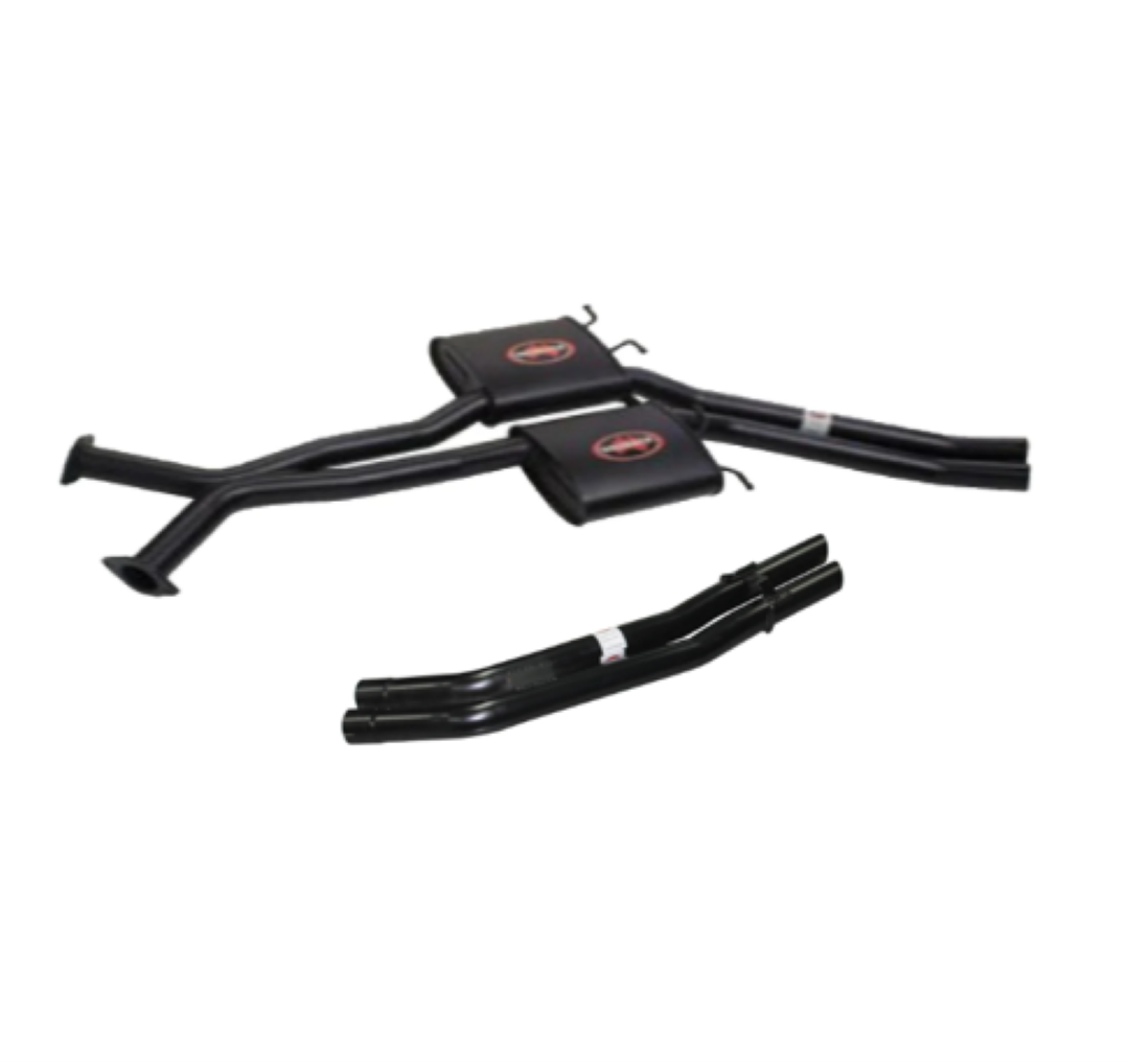 REDBACK TWIN 2.5" CATBACK MUFFLER/STRAIGHT TAILPIPE EXHAUST SYSTEM FITS HOLDEN COMMODORE VT VX VY VZ SEDAN V8