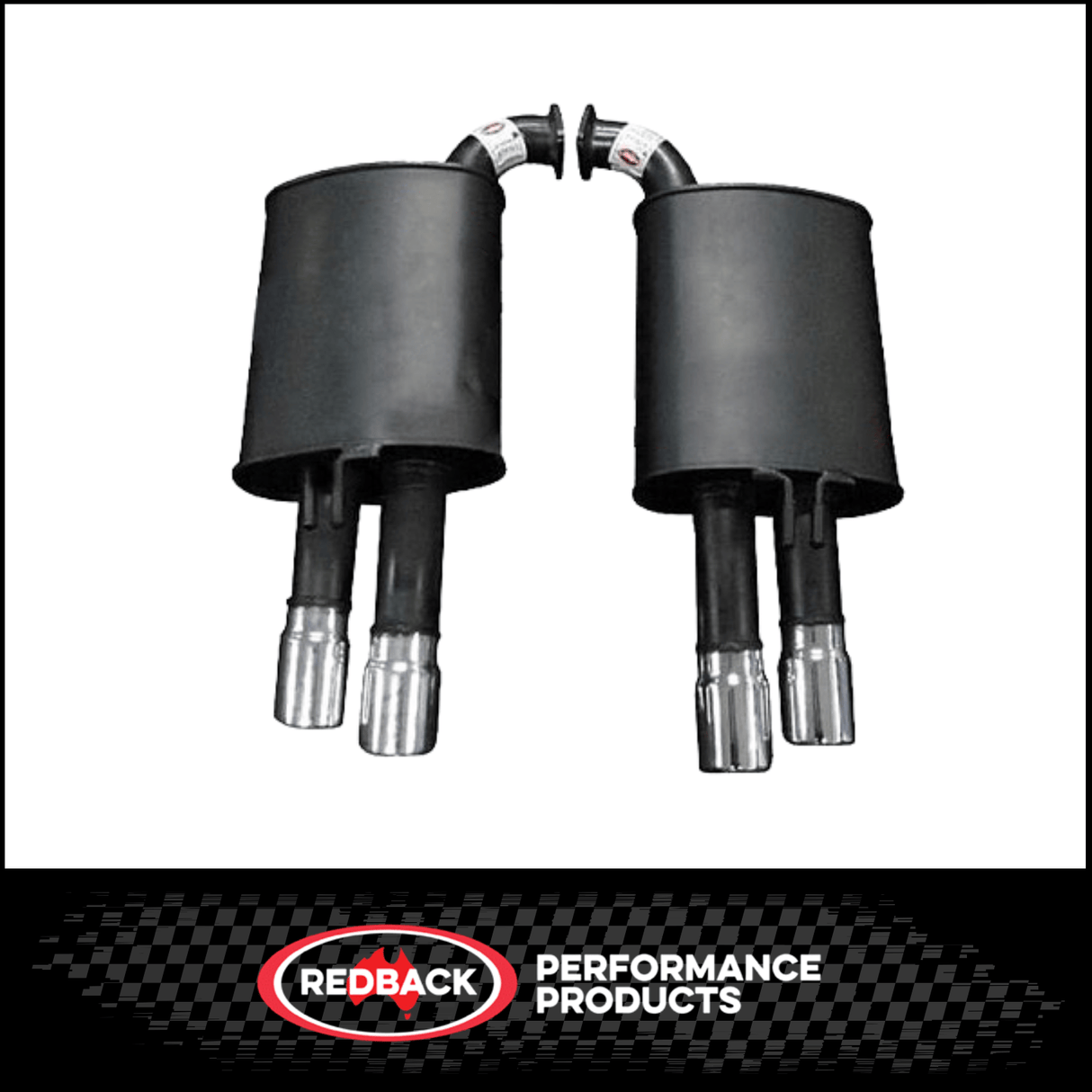 HOLDEN COMMODORE VE/VF SEDAN/WAGON SV6/SS 2 1/2" REDBACK BOLT ON SPORTS MUFFLERS