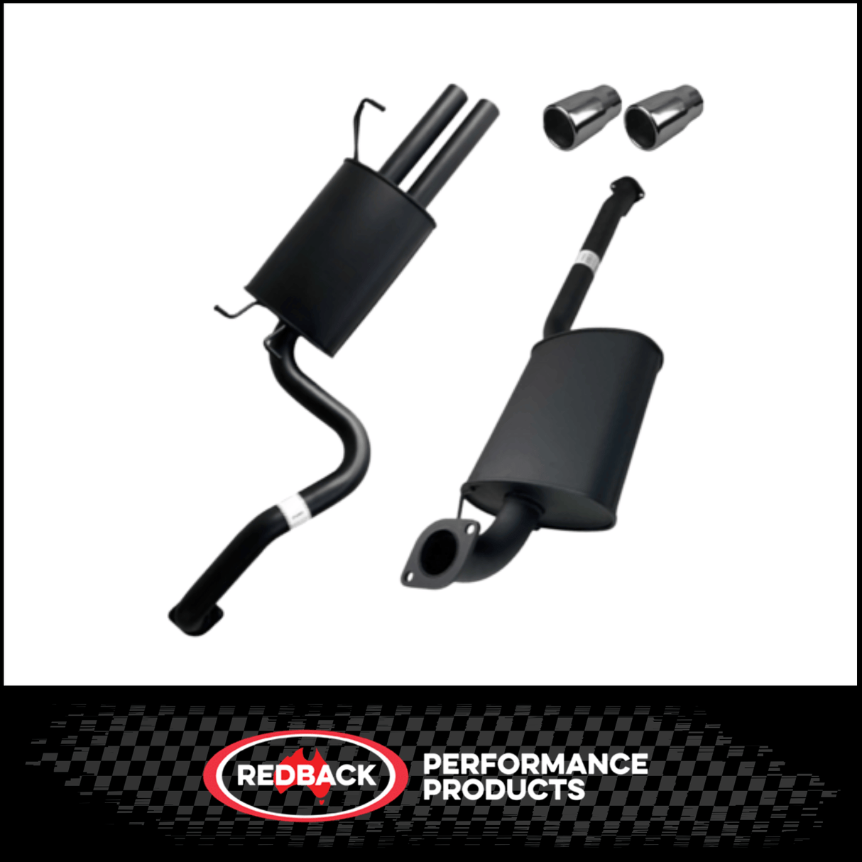 REDBACK 2.5" CAT BACK EXHAUST SYSTEM FITS FORD FALCON FG XR6 SEDAN WITH TIPS