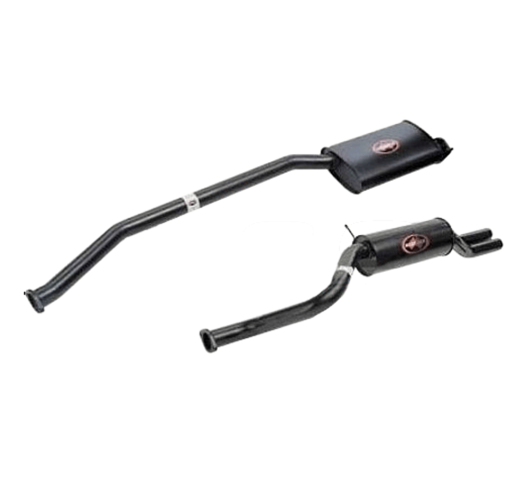 FORD FALCON AU 6CYL 4.0L UTE REDBACK 2 1/2" CAT BACK EXHAUST WITH DUAL R/MUFFLER