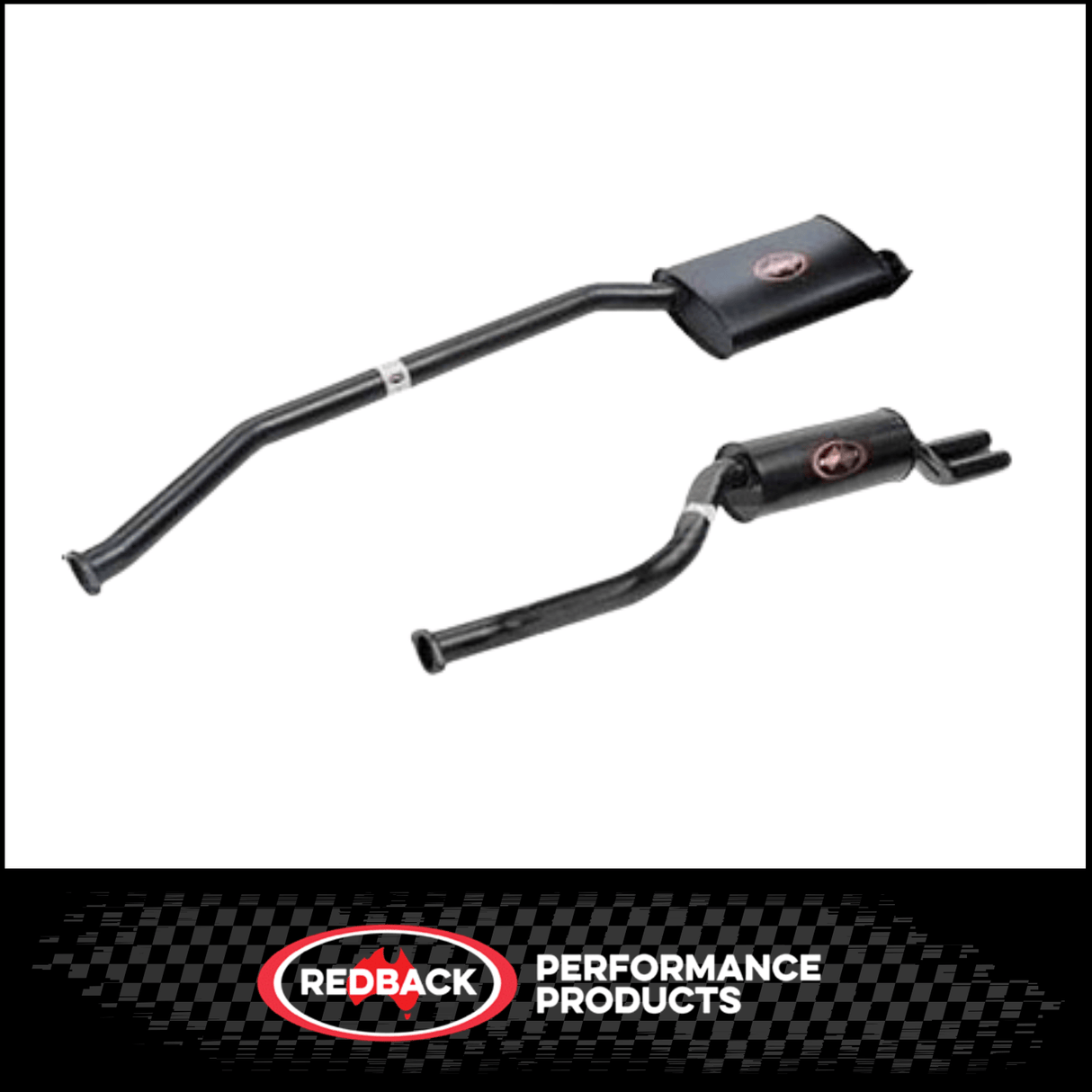 FORD FALCON AU 6CYL 4.0L UTE REDBACK 2 1/2" CAT BACK EXHAUST WITH DUAL R/MUFFLER