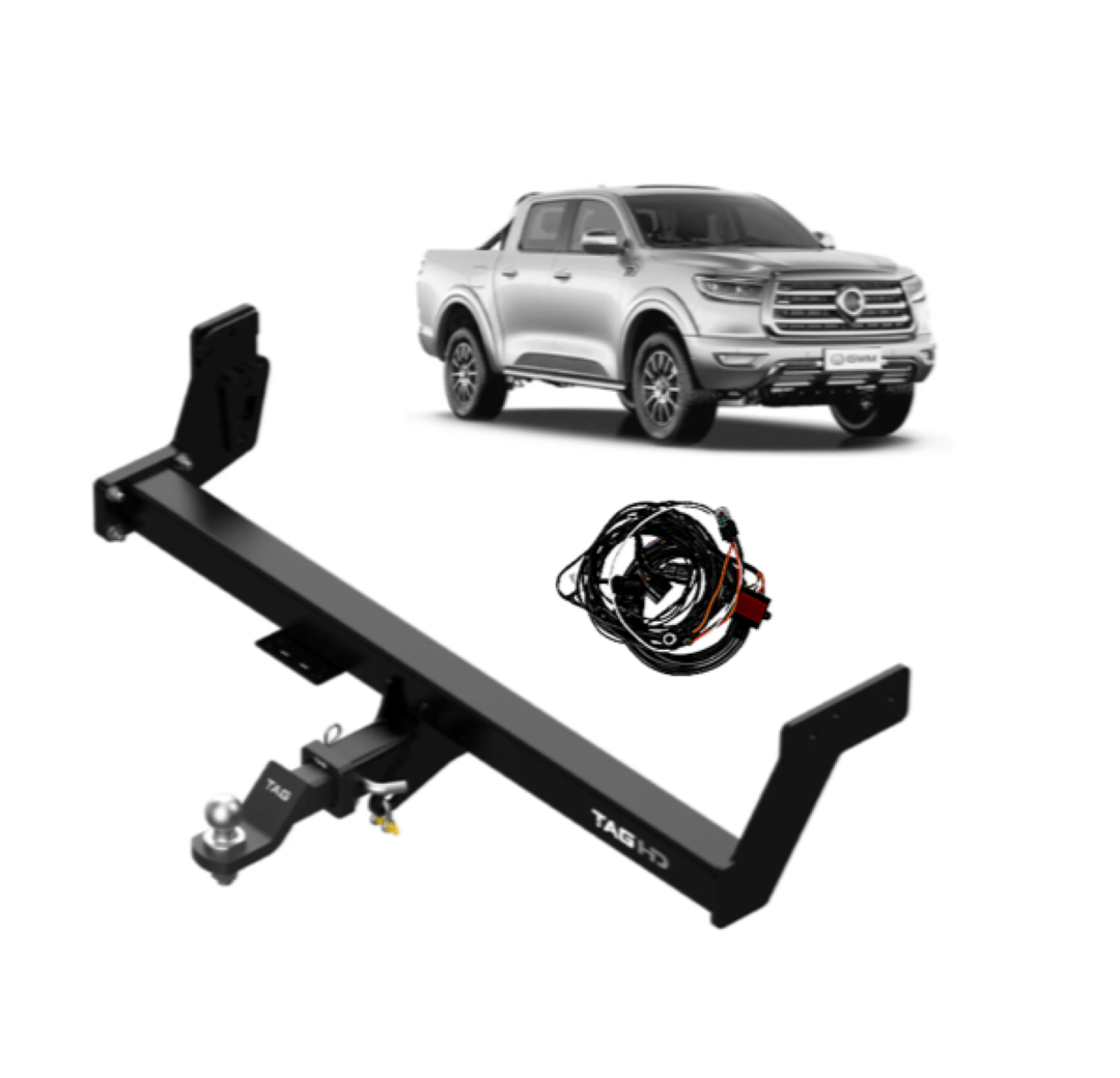TAG HEAVY DUTY TOWBAR KIT (3000KG) FITS GREAT WALL CANNON NPW 9/2020-ON (T4G839-K201)