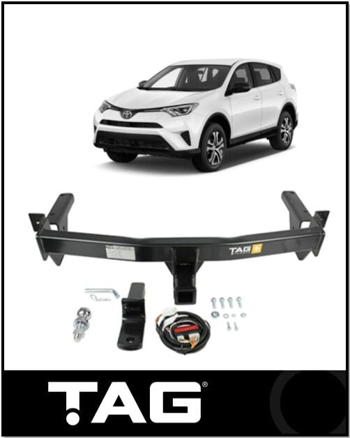 TAG HEAVY DUTY TOWBAR & WIRING KIT (1500KG) FITS TOYOTA RAV4 ALA49R 12/2012-12/2018 (T4T599-K202)