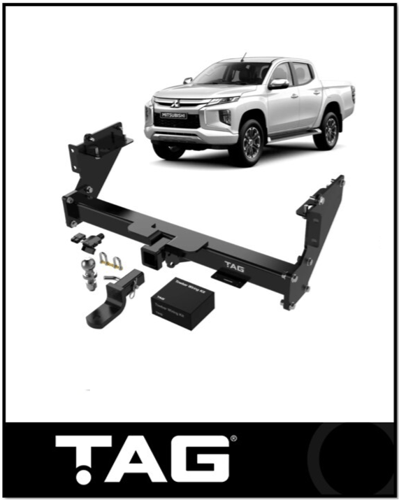 TAG TOWBAR KIT (3100KG) FITS MITSUBISHI TRITON MR 11/2018-12/2023 WITH STEP (T7C707-K202)