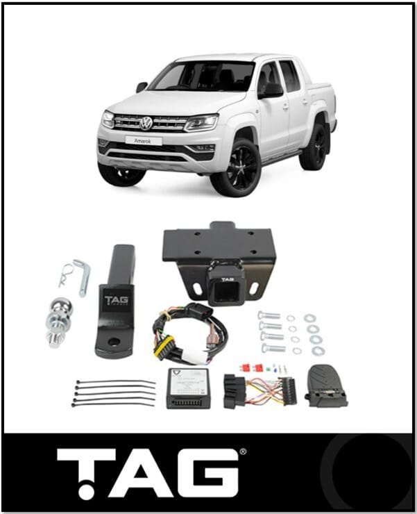 TAG TOWBAR KIT (3000KG) FITS VOLKSWAGEN AMAROK 2H 9/2010-ON WITH STEP (T7P673-K101)
