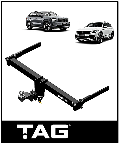 TAG TOWBAR & WIRING KIT (2500KG) FITS VOLKSWAGEN TIGUAN AD1 WAGON 5/2016-10/2024 (T7PA27-K201)