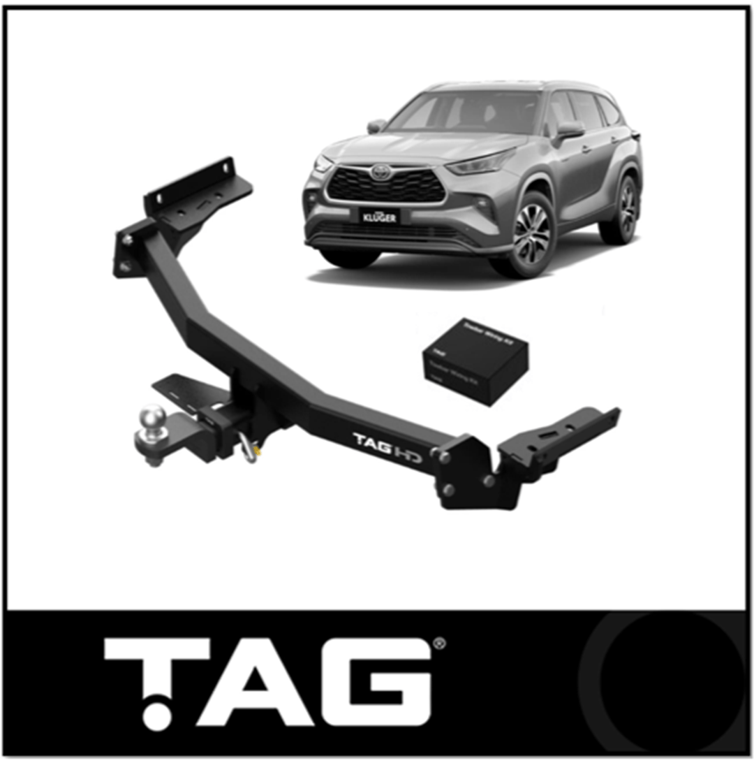 TAG HEAVY DUTY TOWBAR & WIRING KIT (2000KG) FITS TOYOTA KLUGER GSU70R GSU75R 3/2021-ON (T7T809-K201)