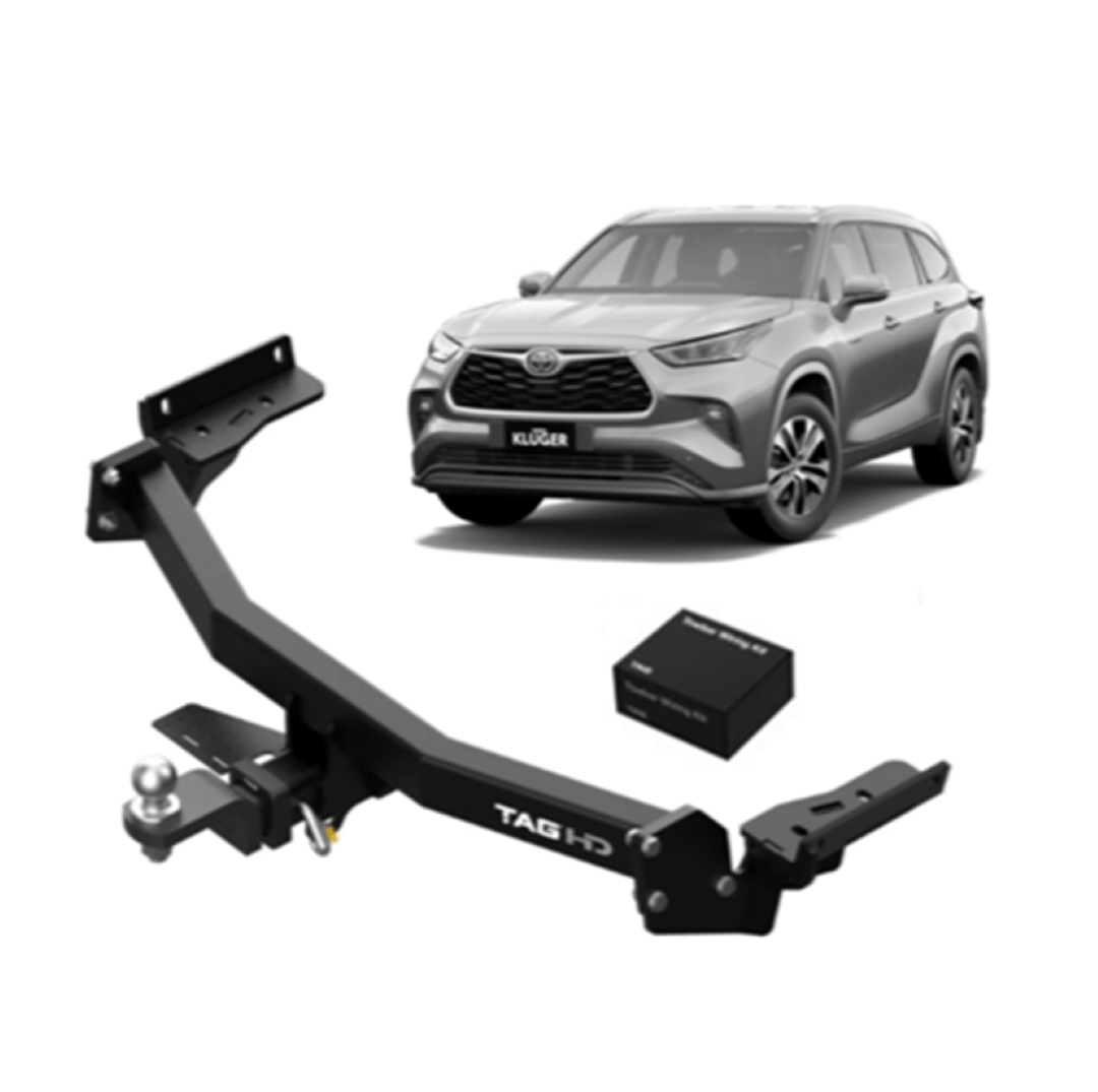 TAG HEAVY DUTY TOWBAR & WIRING KIT (2000KG) FITS TOYOTA KLUGER GSU70R GSU75R 3/2021-ON (T7T809-K201)