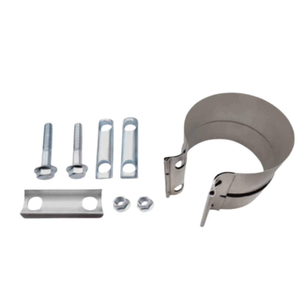2" 51MM STAINLESS STEEL LAP BAND STYLE CLAMP (FLEX TO TUBE)
