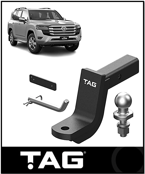 TAG HEAVY DUTY TOWBAR HITCH & WIRING KIT (3500KG) FITS TOYOTA LANDCRUISER FJA300R 7/2021-ON (TKT864-K201)