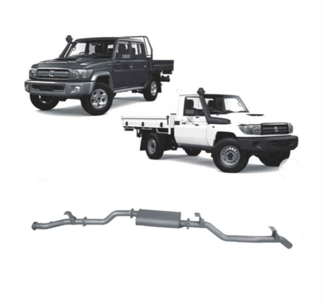 REDBACK 3" 409 STAINLESS STEEL DPF BACK EXHAUST SYSTEM FITS TOYOTA LANDCRUISER VDJ79R 4.5L V8 2016-2025