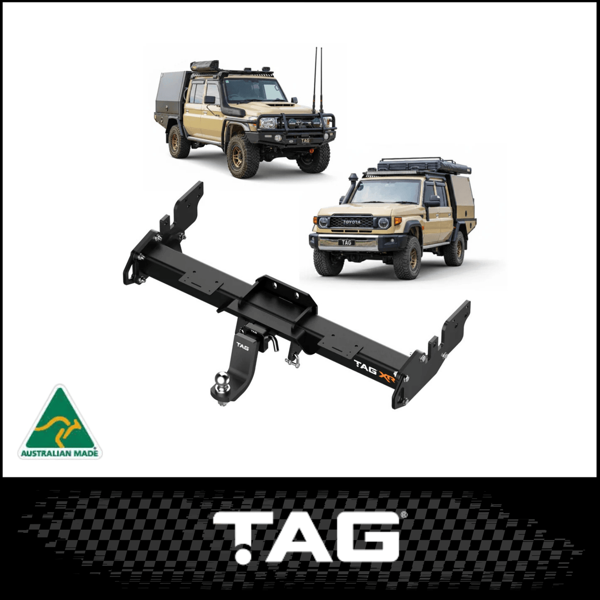 TAG XR EXTREME RECOVERY TOWBAR (3500KG) FITS TOYOTA LANDCRUISER VDJ79R 8/2012-2025 (TXR793)