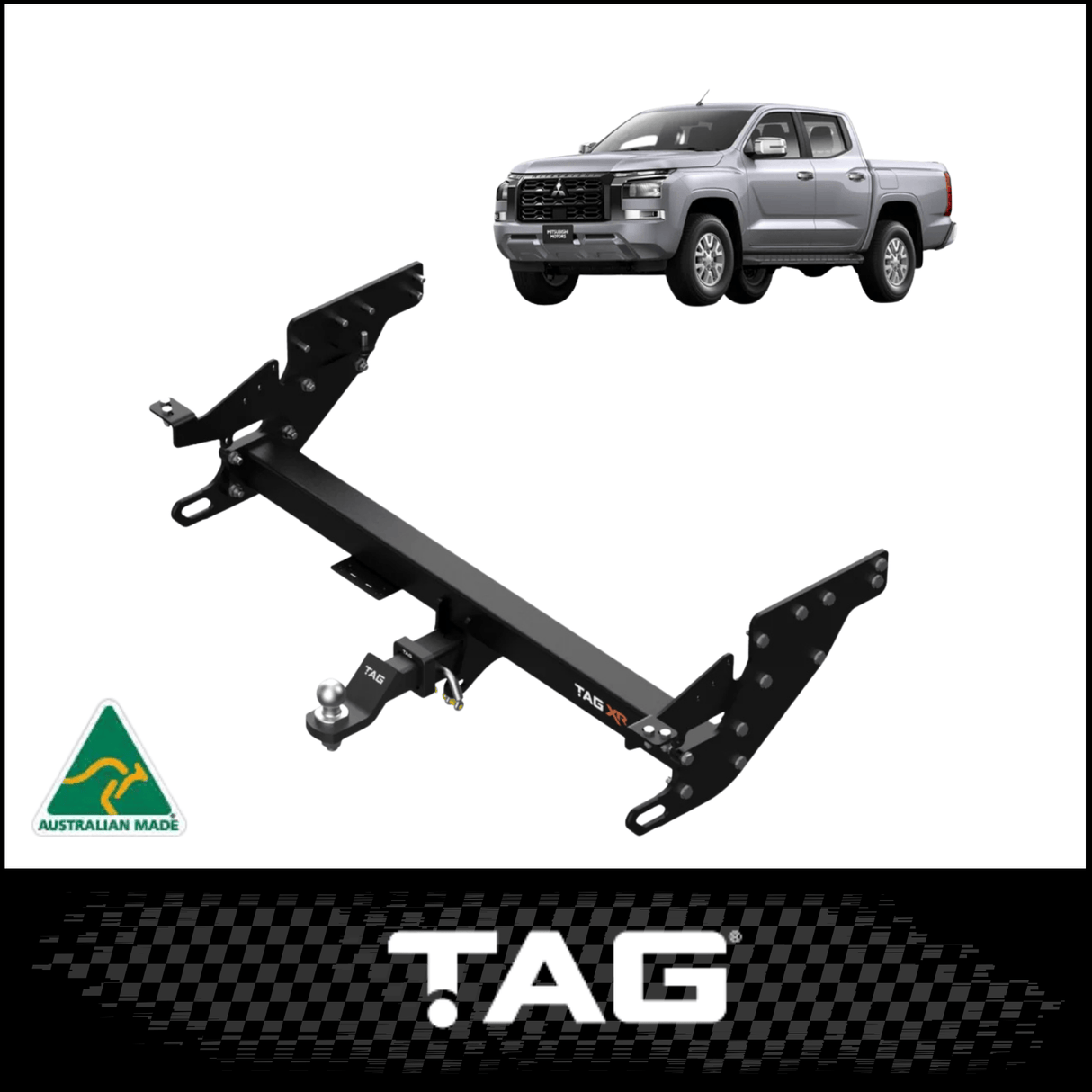 TAG XR EXTREME RECOVERY TOWBAR (3500KG) & WIRING KIT FITS MITSUBISHI TRITON MV STYLESIDE 12/2023-ON (TXR863-K201)