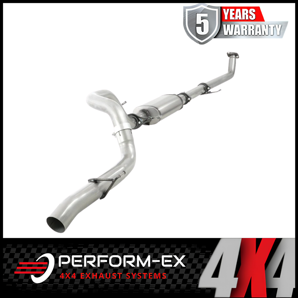 PERFORM-EX 3" STAINLESS STEEL DPF BACK EXHAUST SYSTEM FITS TOYOTA PRADO GUN156R 2.8L 4CYL 8/2015-10/201023 - MUFFLER