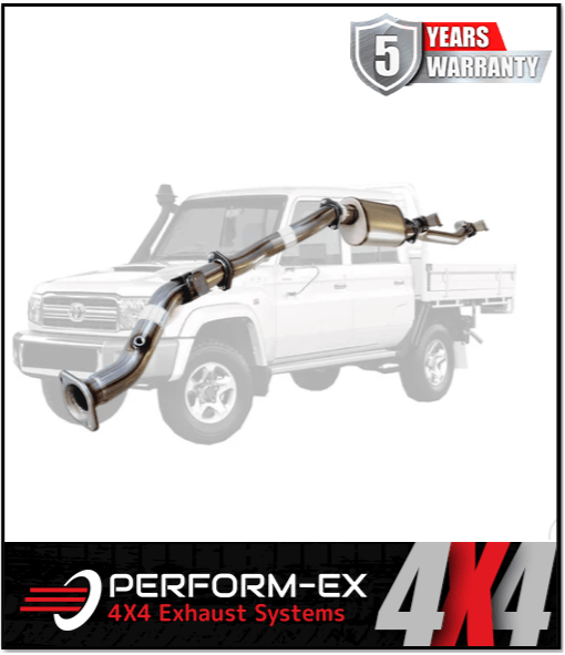 PERFORM-EX 3" STAINLESS STEEL DPF BACK EXHAUST SYSTEM FITS TOYOTA LANDCRUISER VDJ79R 4.5L V8 2016-2025