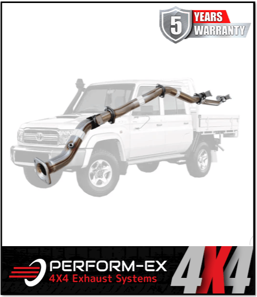 PERFORM-EX 3" STAINLESS STEEL DPF BACK EXHAUST SYSTEM FITS TOYOTA LANDCRUISER VDJ79R 4.5L V8 2016-2025