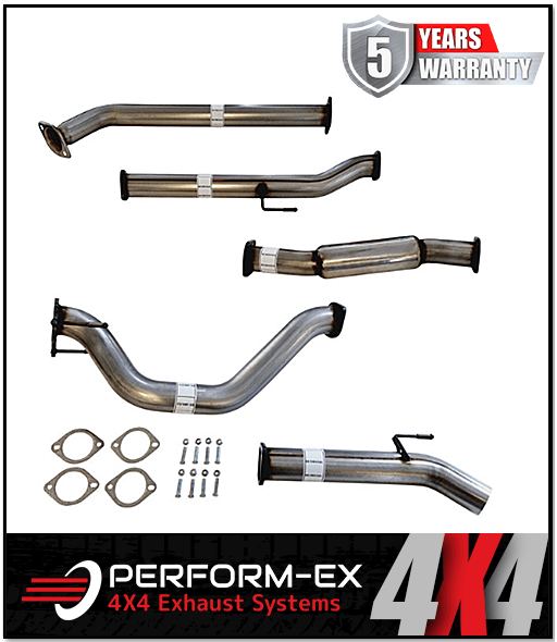 PERFORM-EX 3" STAINLESS STEEL DPF BACK EXHAUST SYSTEM FITS TOYOTA HILUX GUN126R 2.8L 4CYL 2015-ON