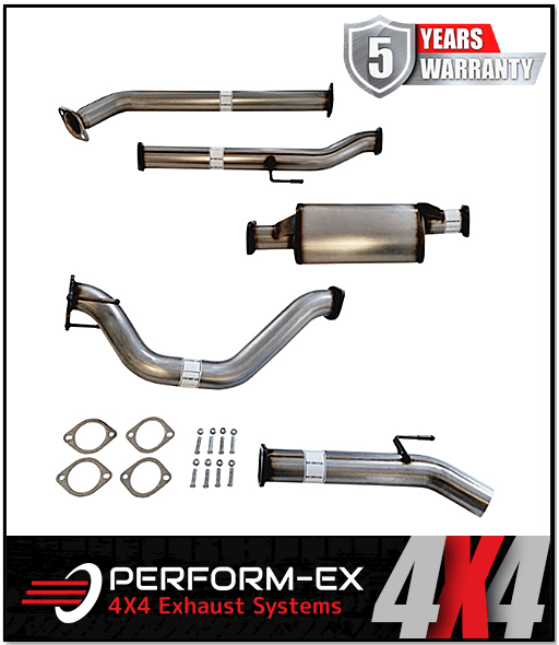 PERFORM-EX 3" STAINLESS STEEL DPF BACK EXHAUST SYSTEM FITS TOYOTA HILUX GUN126R 2.8L 4CYL 2015-ON
