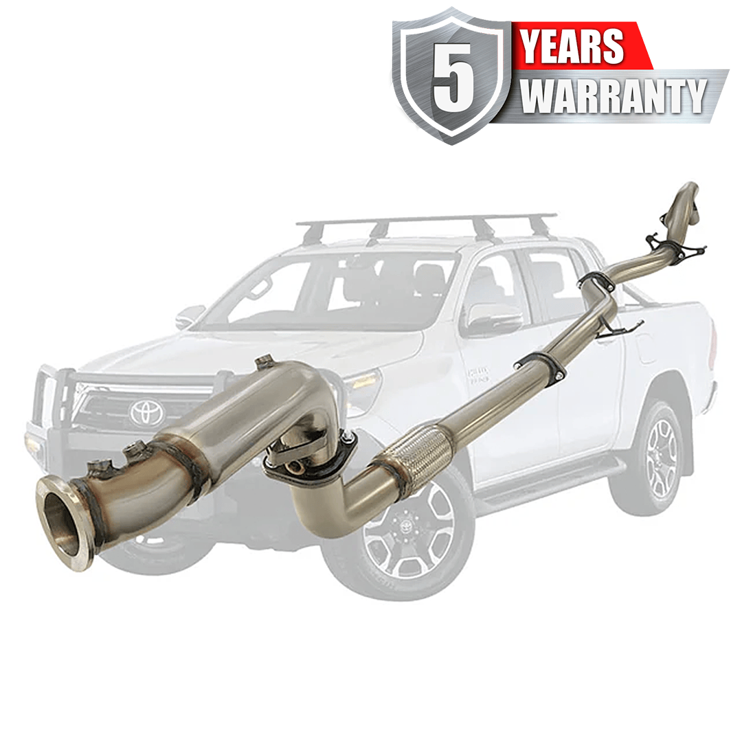 PERFORM-EX 3" TURBO BACK STAINLESS STEEL EXHAUST SYSTEM (DPF DELETE) FITS TOYOTA HILUX GUN126R 2.8L 4CYL 2015-ON