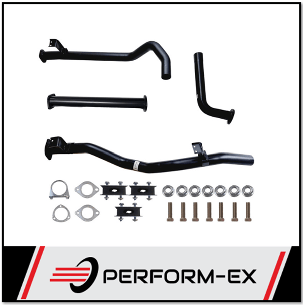PERFORM-EX 2 1/2" EXHAUST WITH NO MUFFLER FITS TOYOTA LANDCRUISER HZJ79R 1999-2007