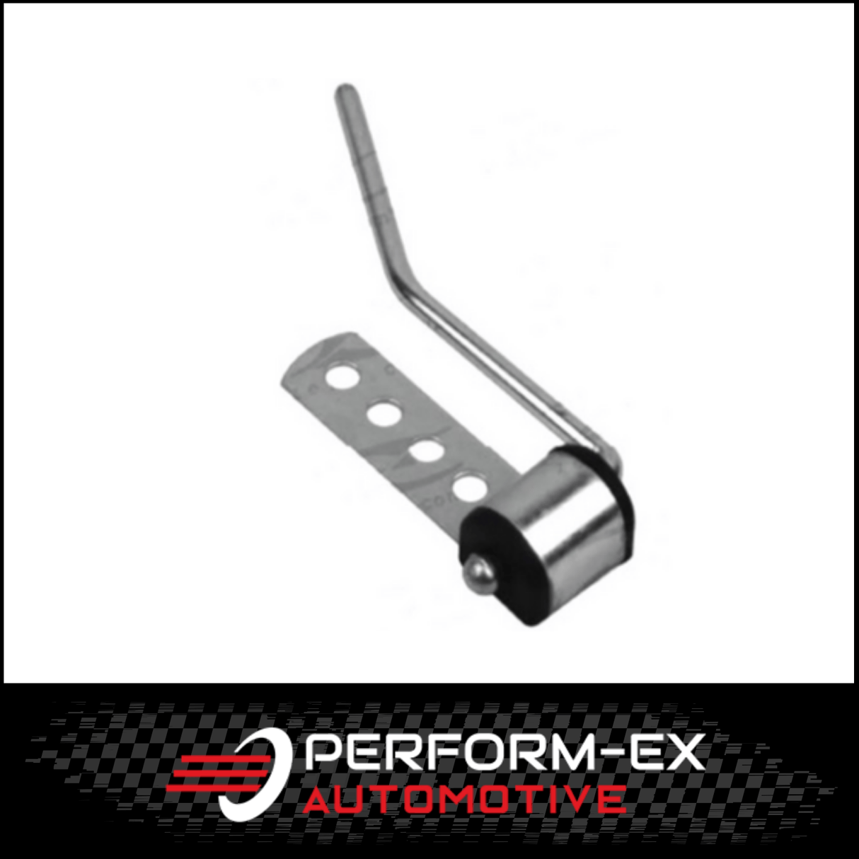 UNIVERSAL EXHAUST SWIVEL BRACKET 4 HOLES 8MM ROD (ZINC PLATED)