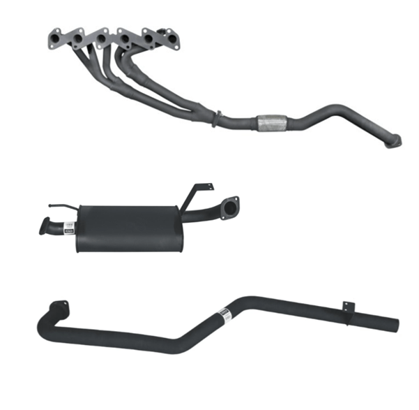 2.5" EXTRACTORS & EXHAUST FITS TOYOTA LANDCRUISER HZJ105R 4.2L TD 1/1998-7/2007