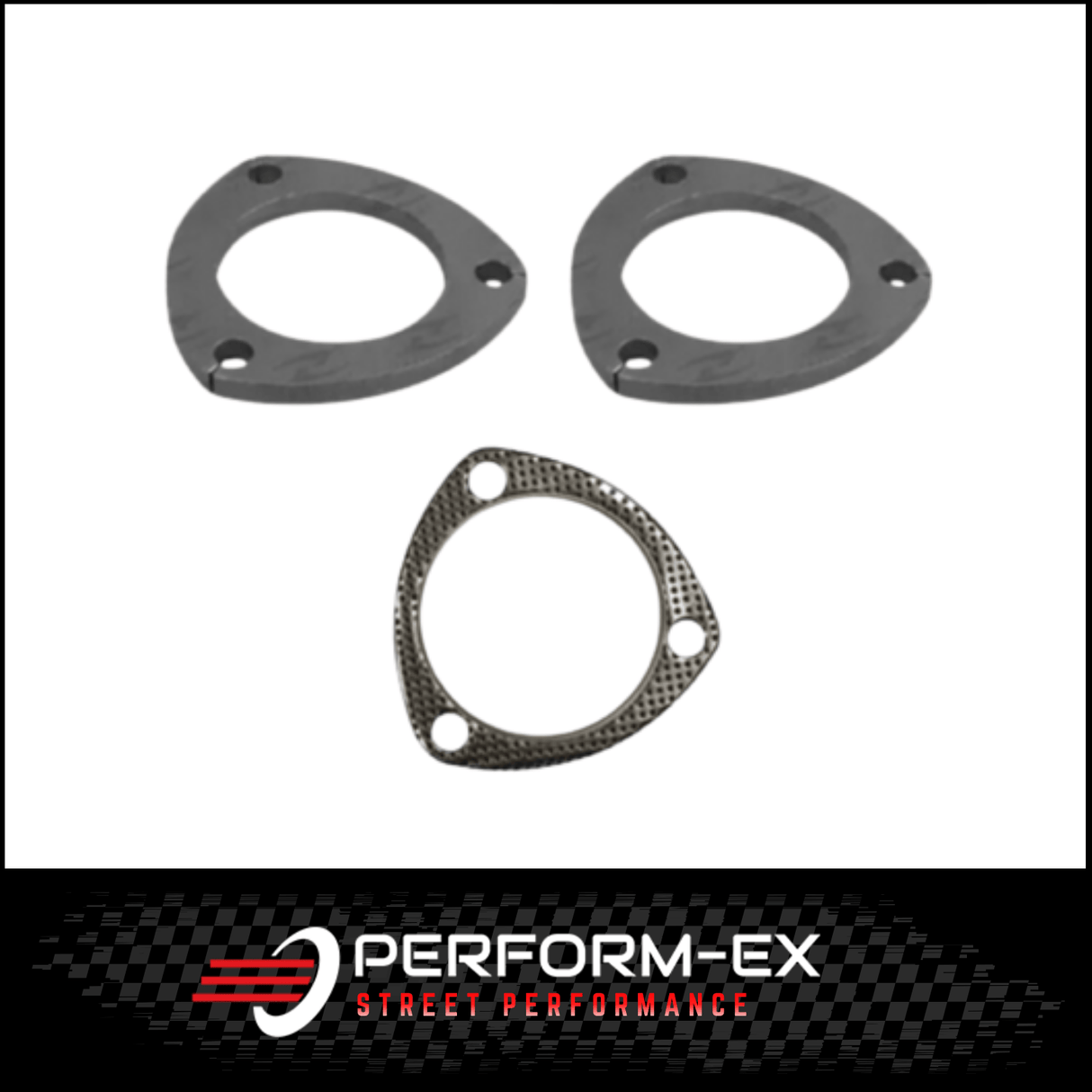 3" (76MM) X 3 BOLT FLANGE PLATE KIT (MILD STEEL)